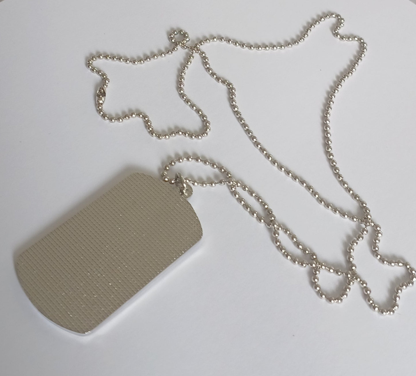 Aroace Dog Tag Necklace