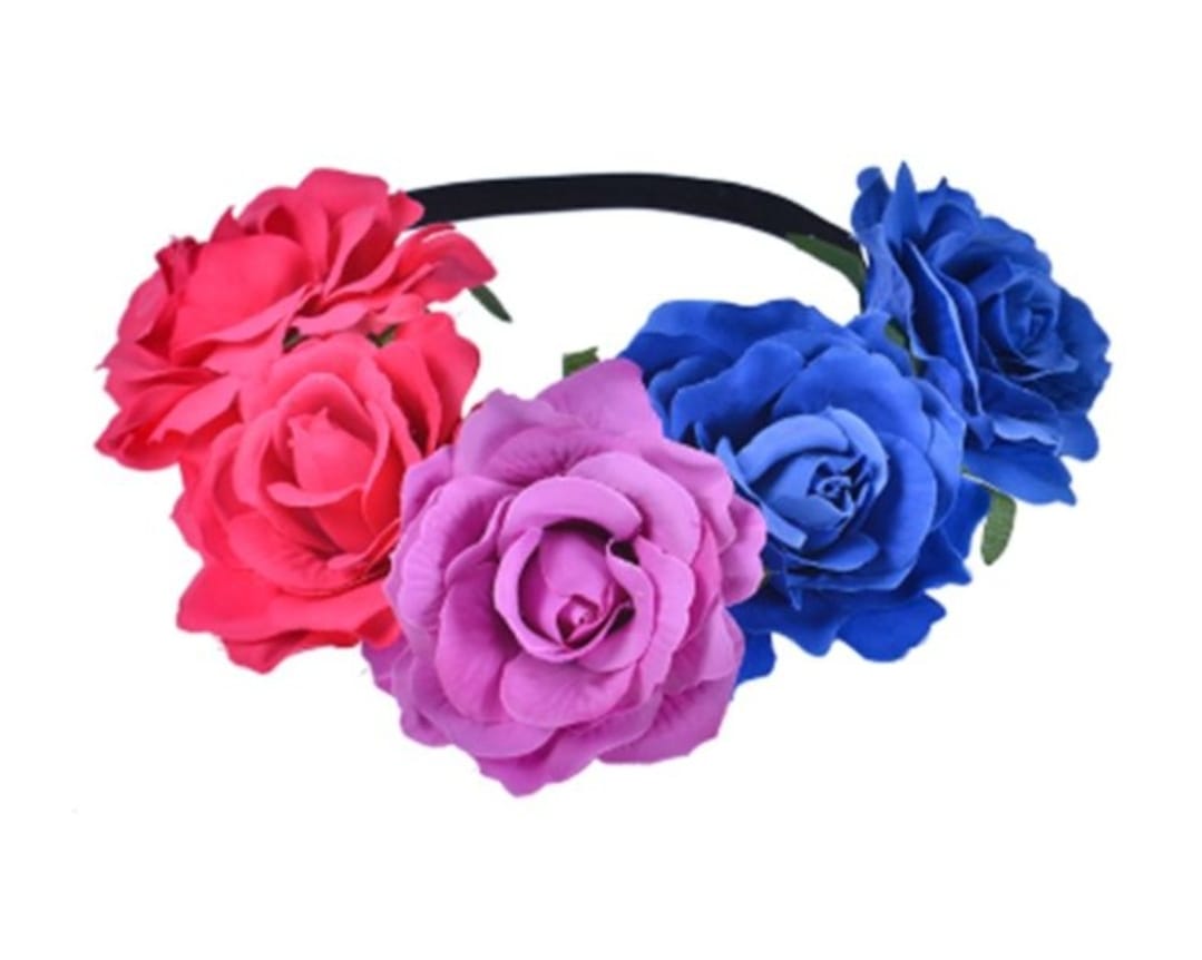 Bisexual Elasticated Flower headband