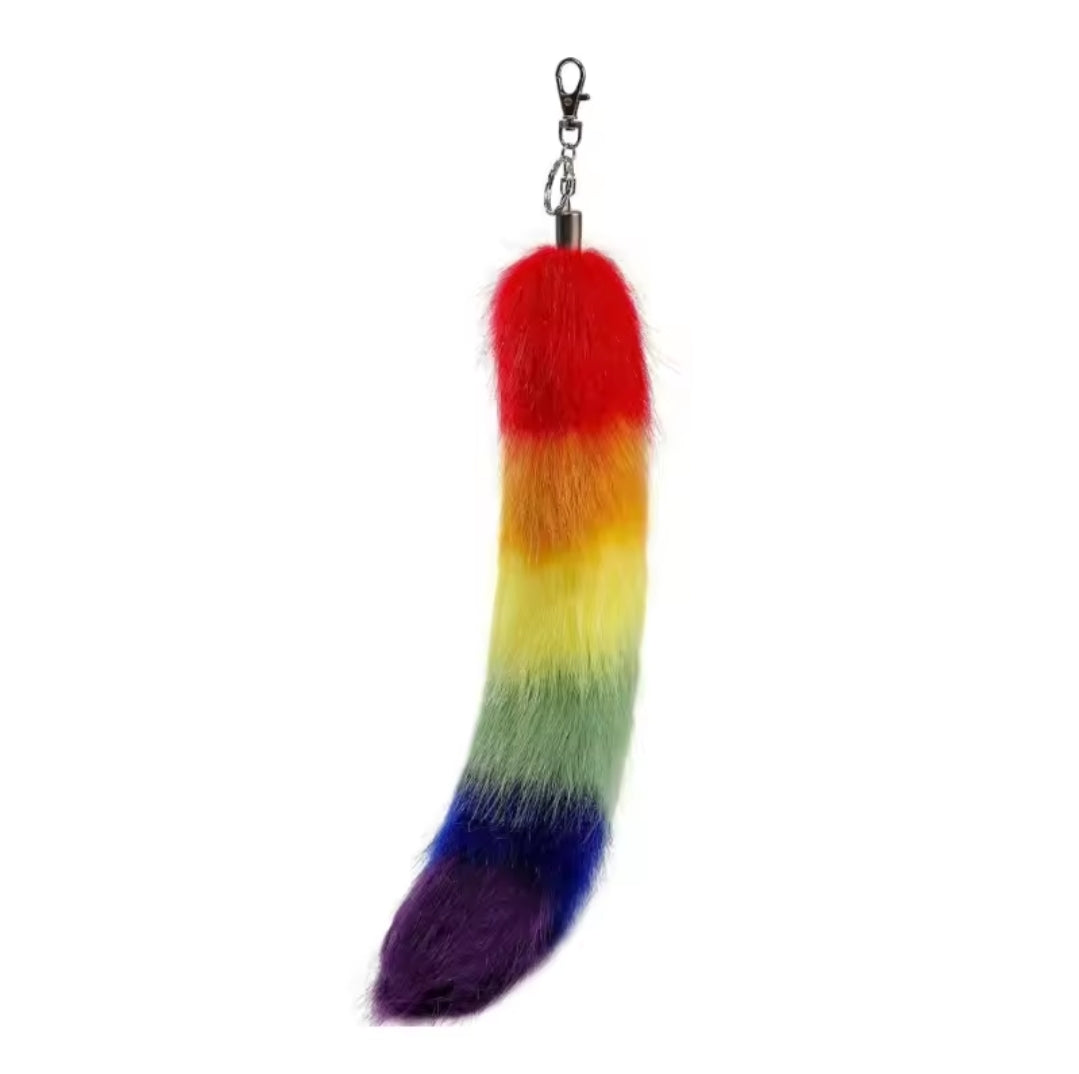 Furry Fox Tail Rainbow