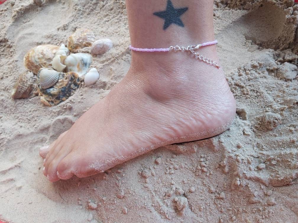 Dainty Seed Bead anklet