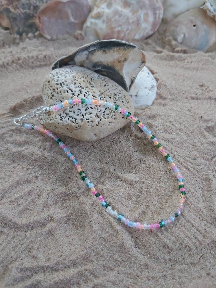 Dainty Seed Bead anklet