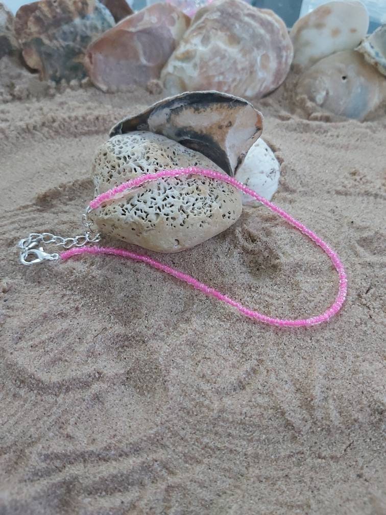 Feather charm anklet