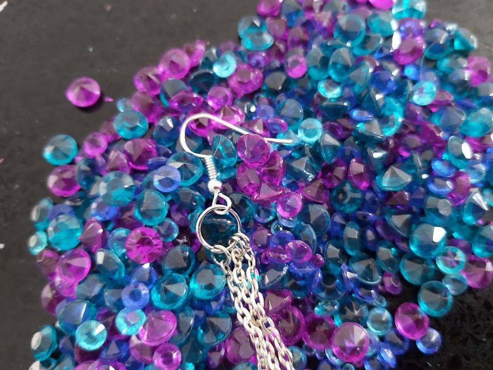 Non Binary Earrings Quad Lightening bolts!