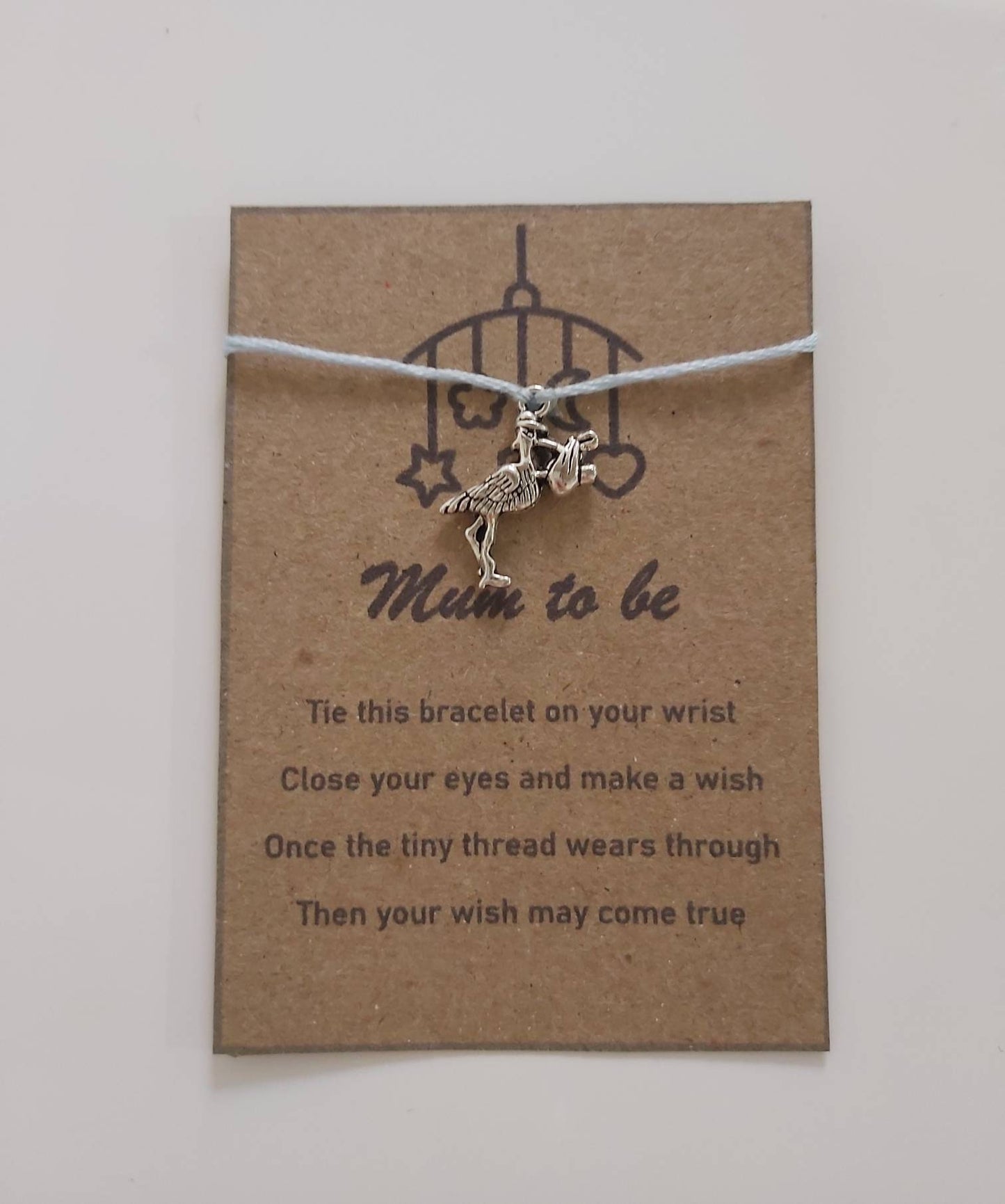 Mum to be charm bracelet.