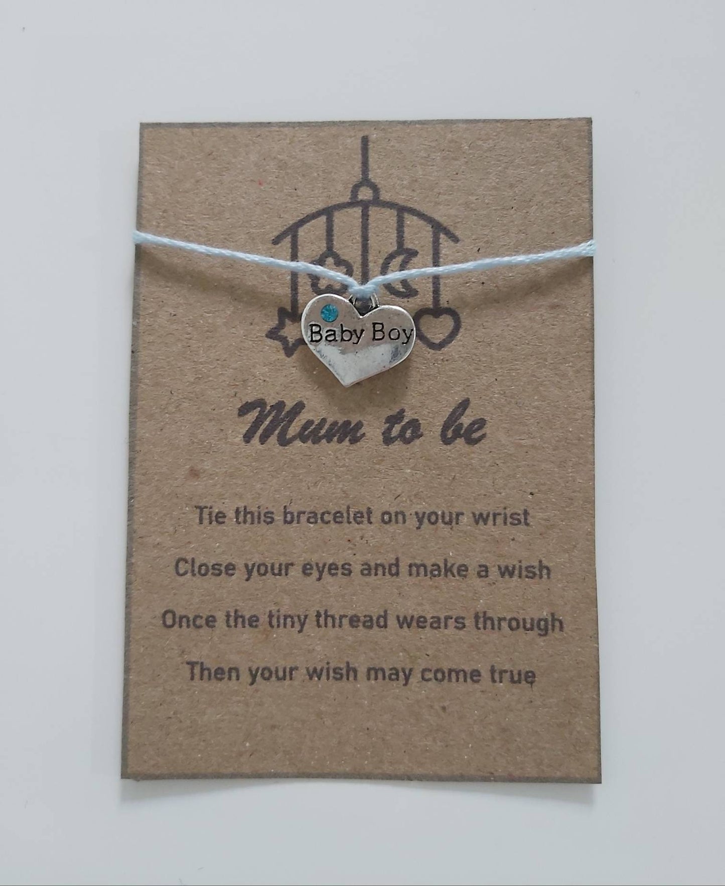 Mum to be charm bracelet.