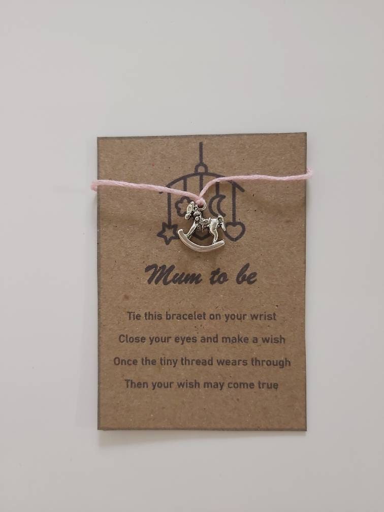 Mum to be charm bracelet.