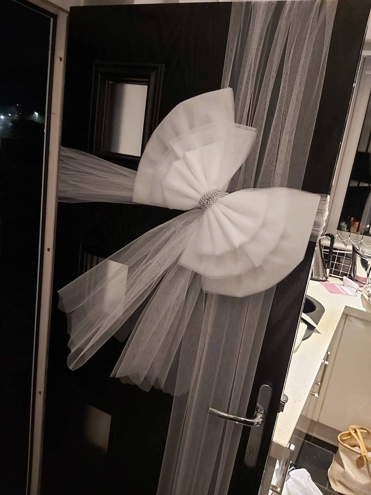 Christmas Door Bow Handmade, Durable and Reusable.
