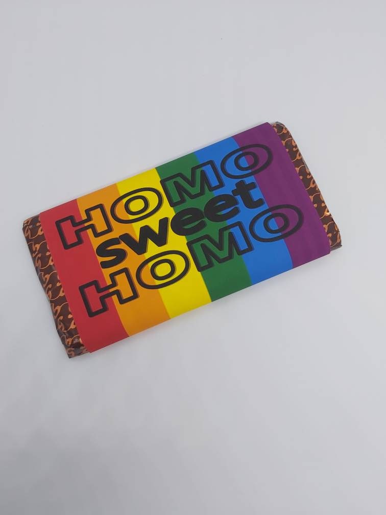 Bisexual Love is Love Chocolate wrappers. LGBT GIFT.