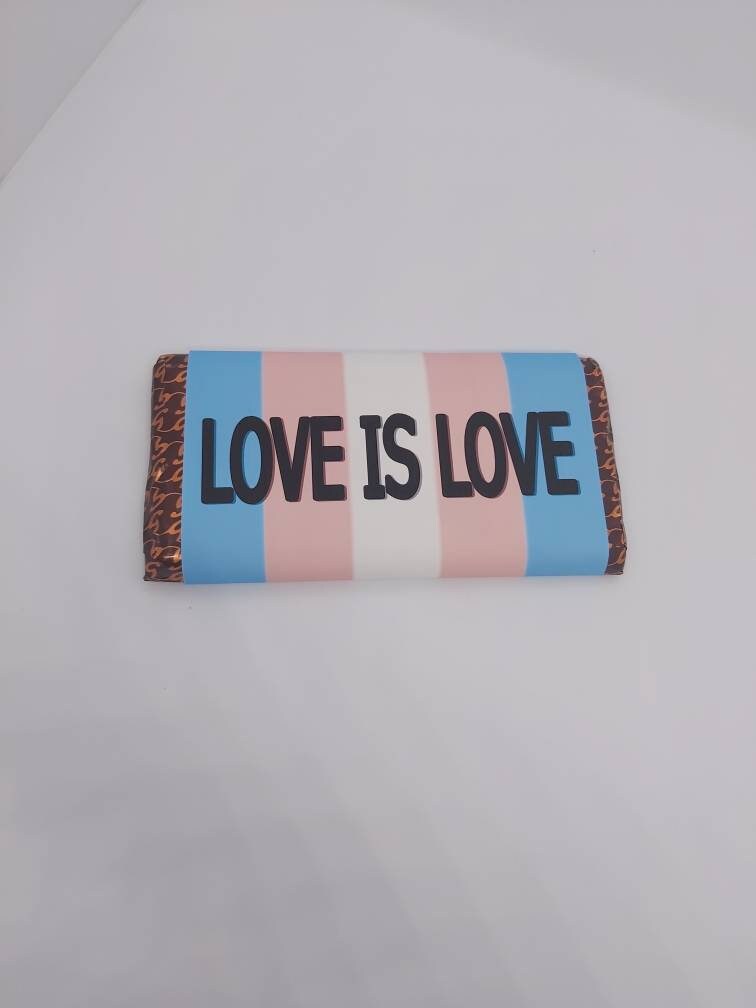 Transgender Love is Love Chocolate and wrapper LGBT GIFT.