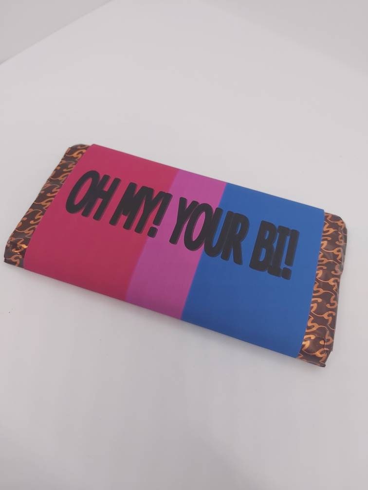 Bisexual Love is Love Chocolate wrappers. LGBT GIFT.