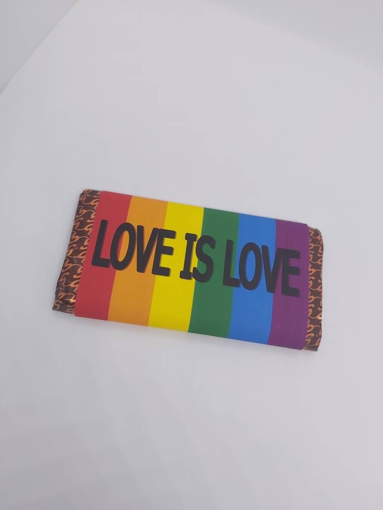 Bisexual Love is Love Chocolate wrappers. LGBT GIFT.