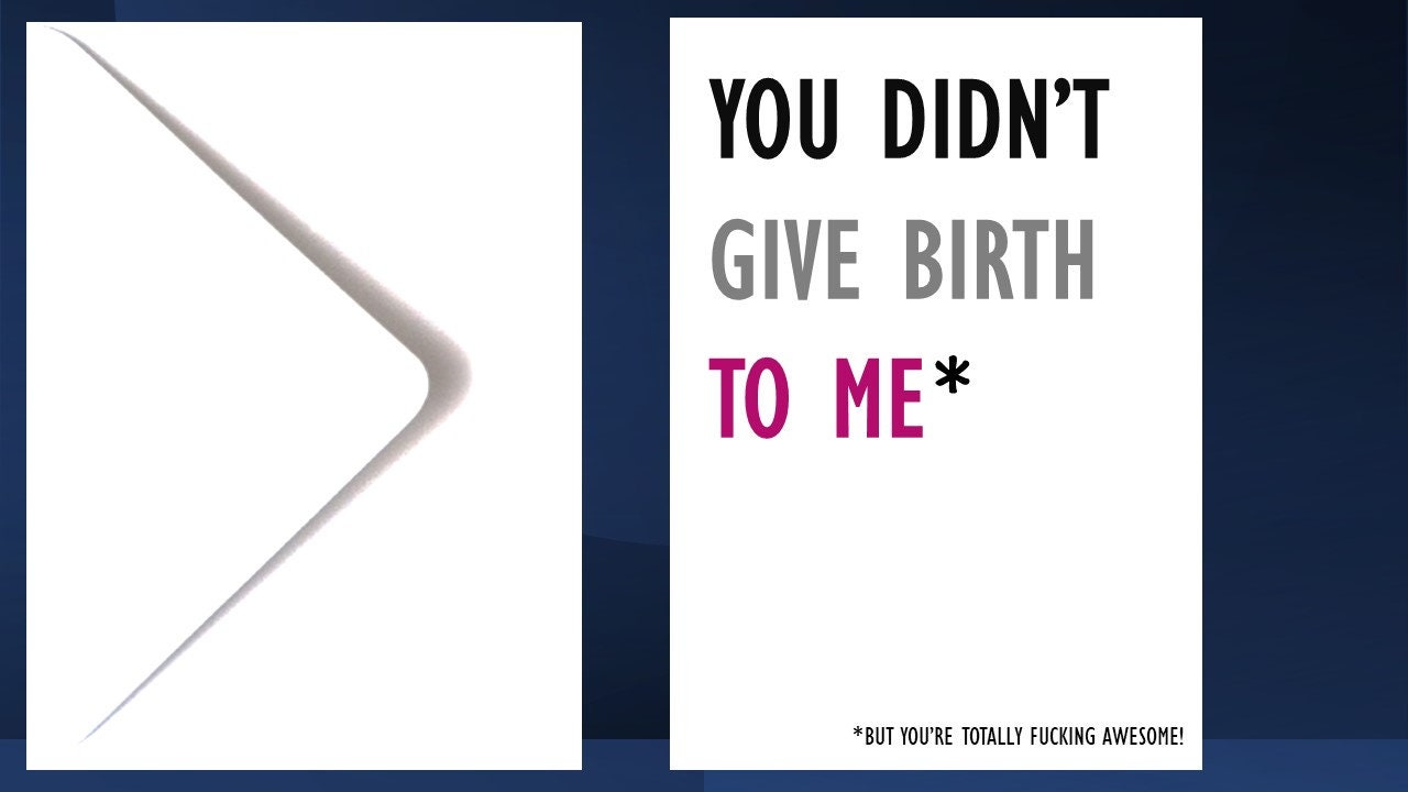 Non Birth Parent Greeting Card