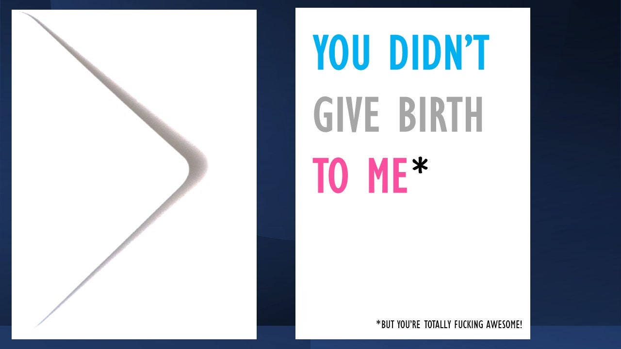 Non Birth Parent Greeting Card