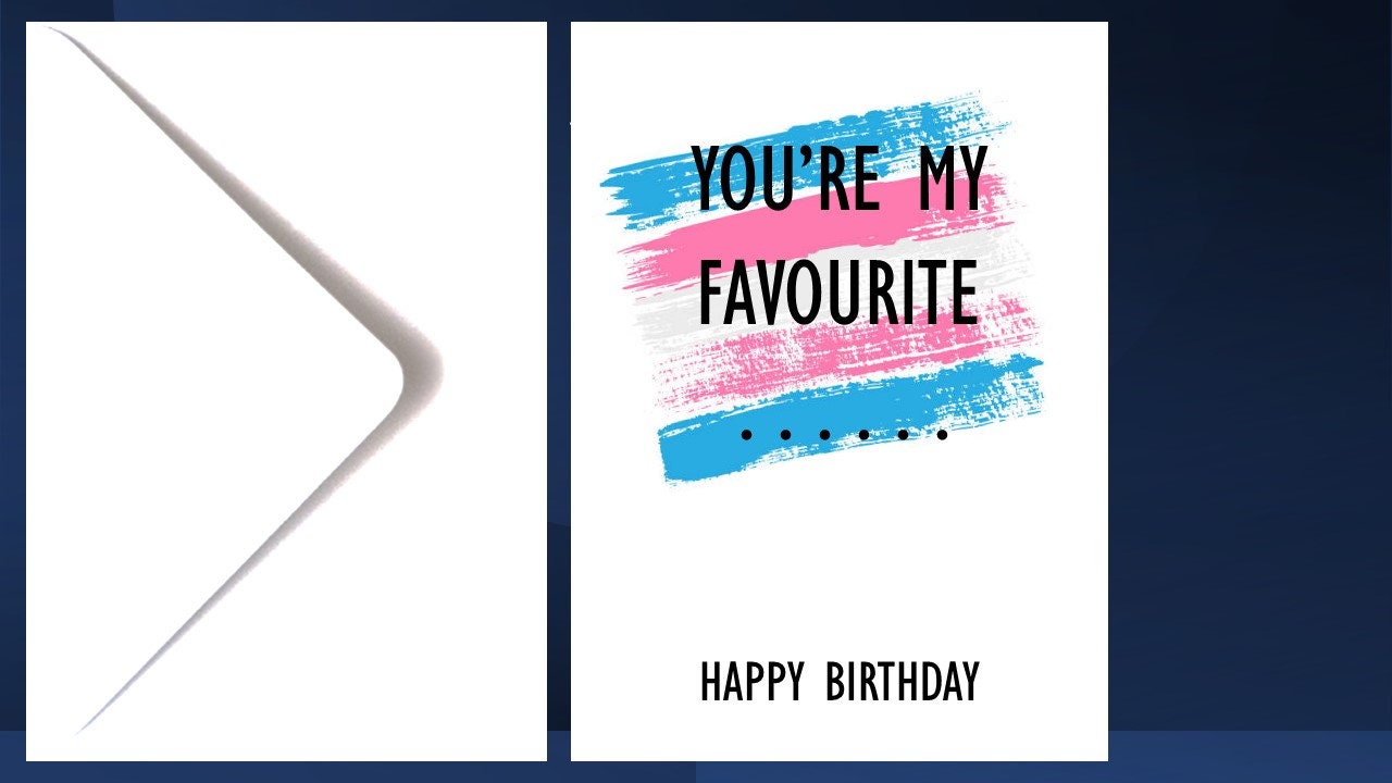 Transgender Card birthday anniversary