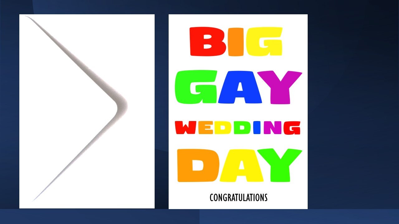 LGBT Gay Wedding Greeting Card
