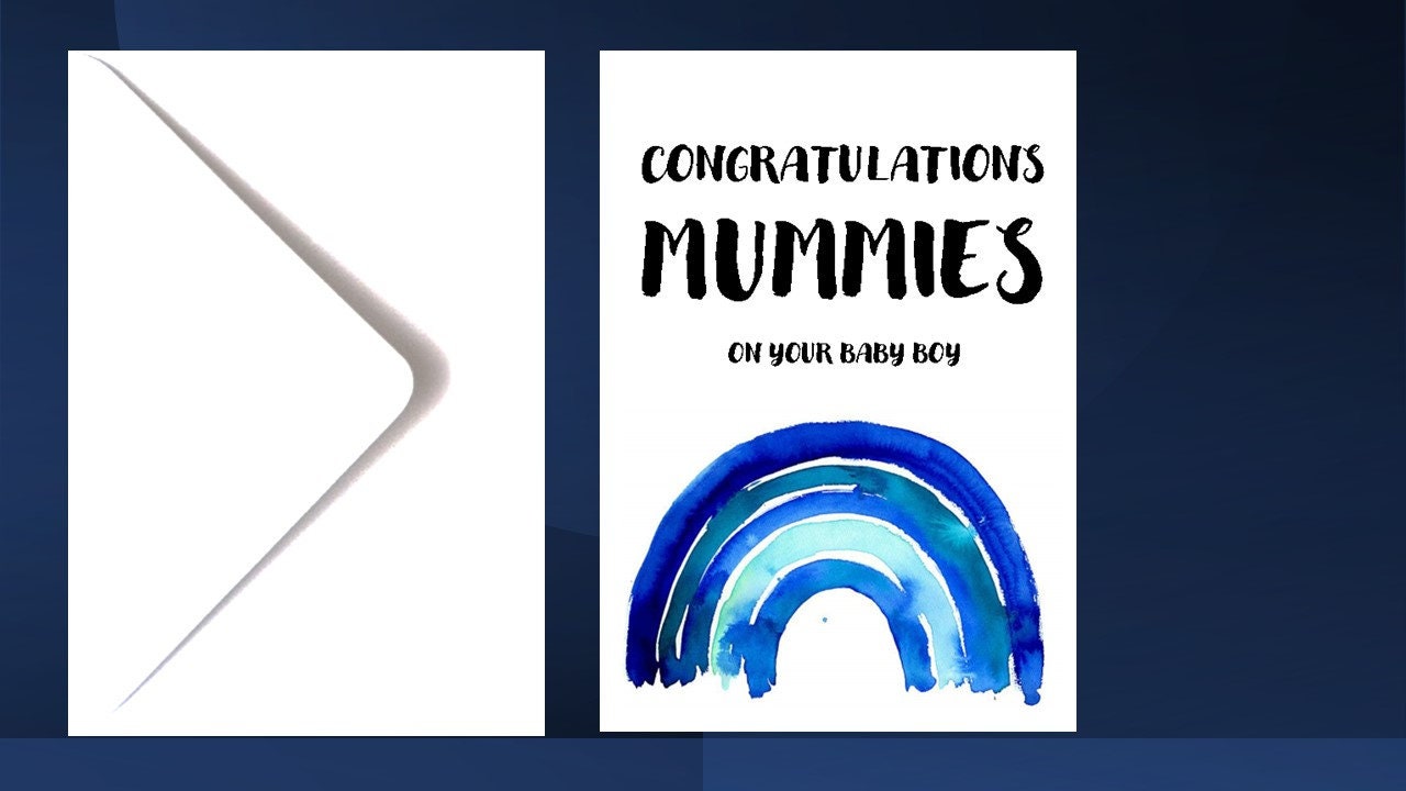 Lesbian 2 Mummies Congratulations Baby Card