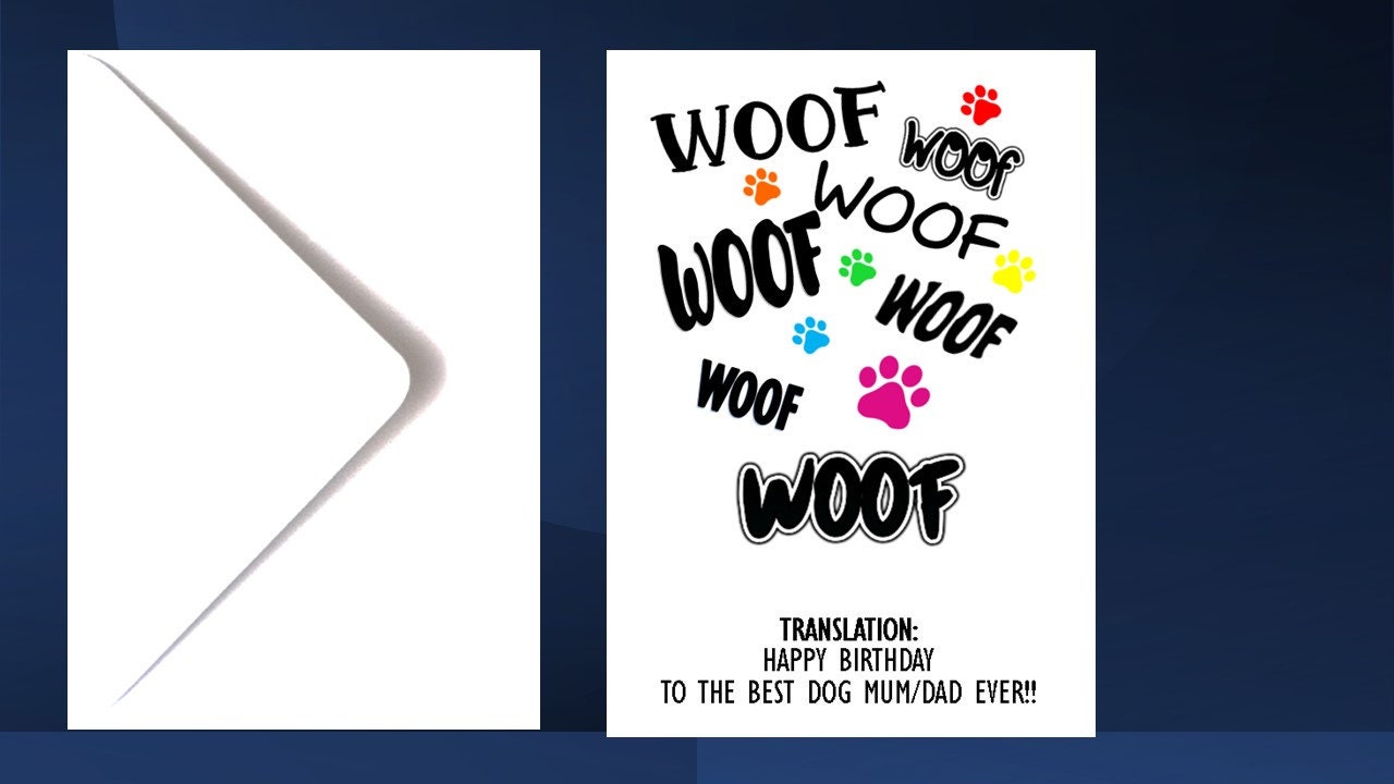 Dog Dad Fathers Day Card