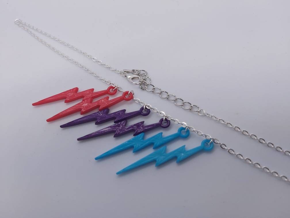 LGBT Lightning bolt necklace.