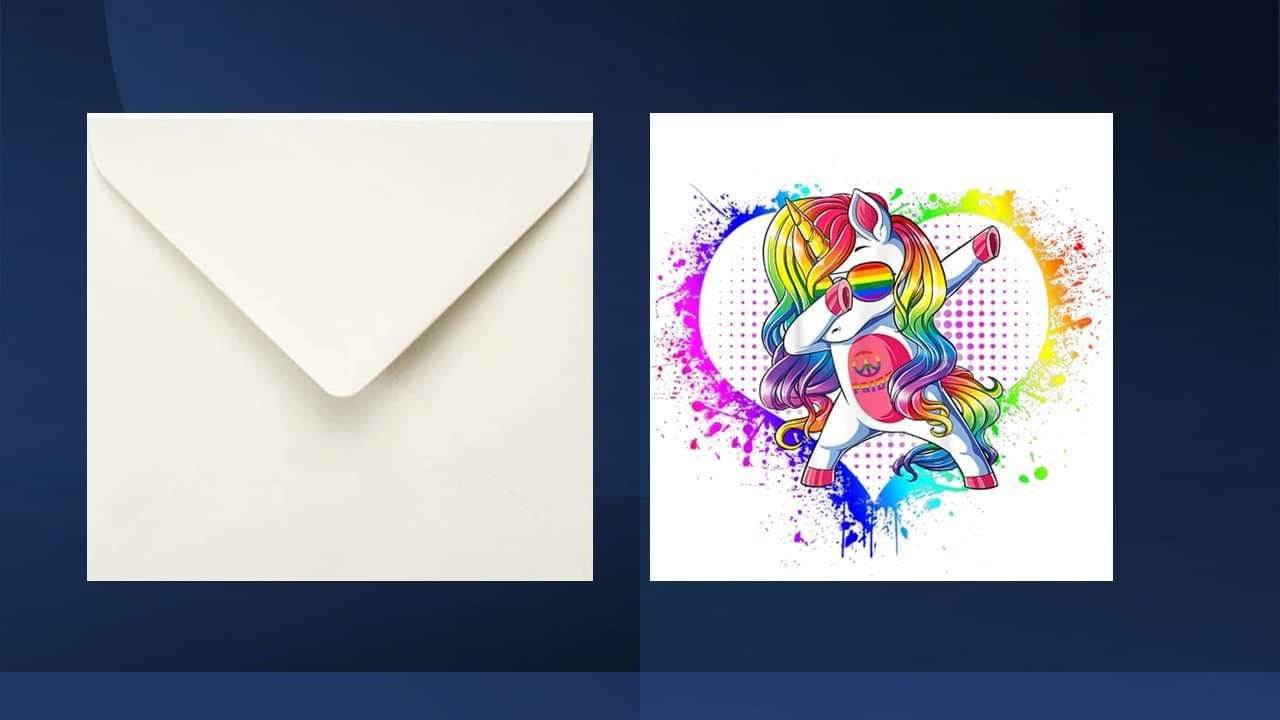 LGBTQIA+ Dabbing Unicorn Pride Card LGBT