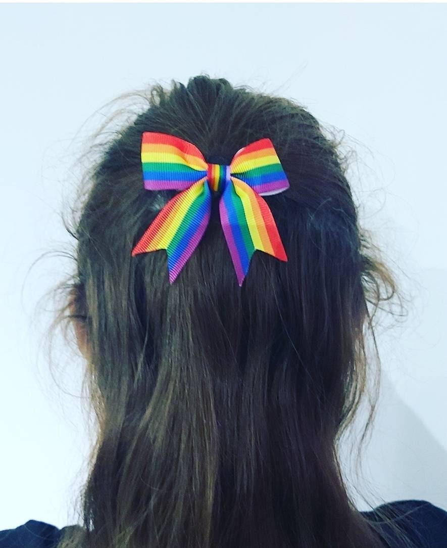 Rainbow Hair Bow