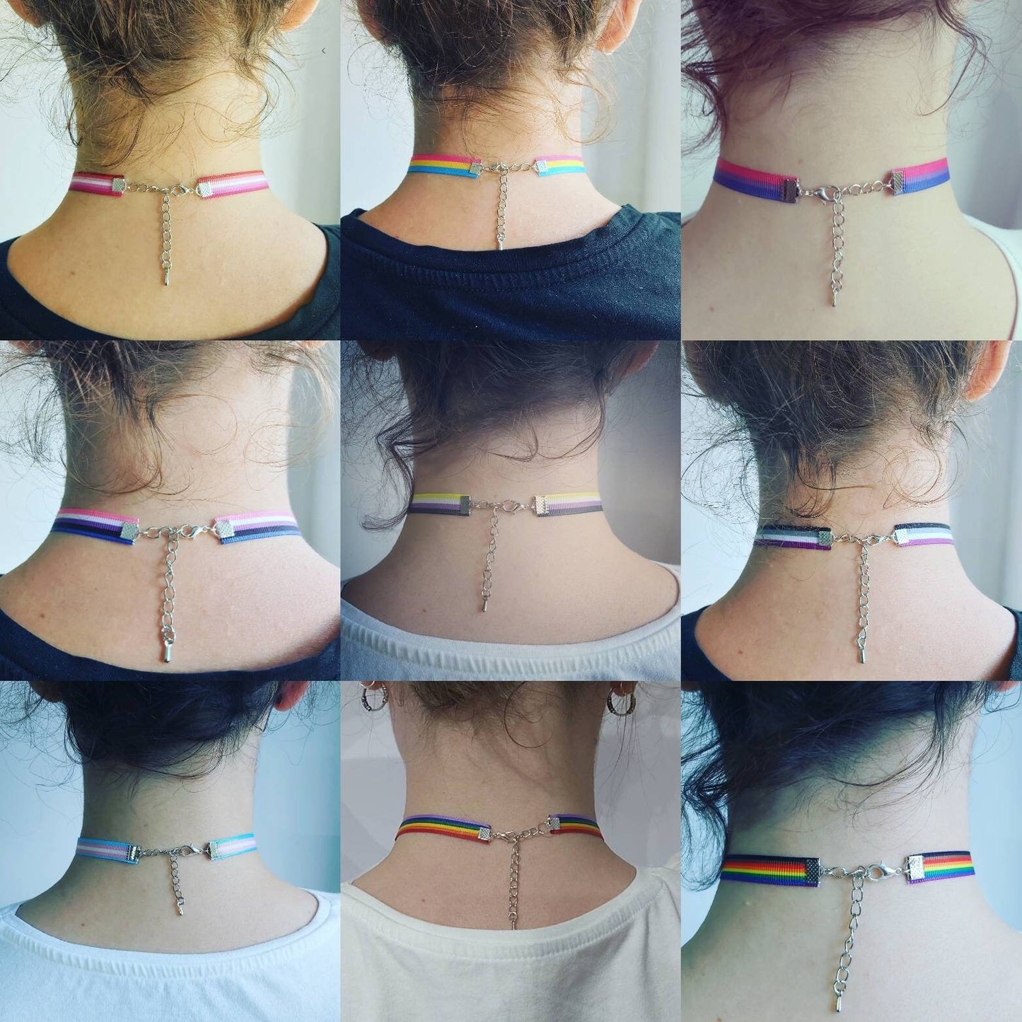 Genderqueer Choker necklace Adjustable