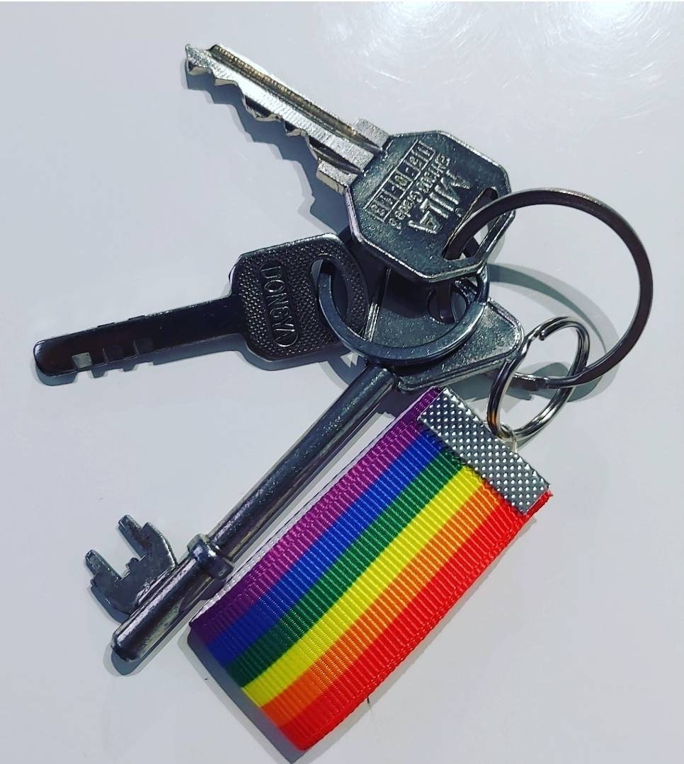 Rainbow Pride Keyring LGBTQIA+