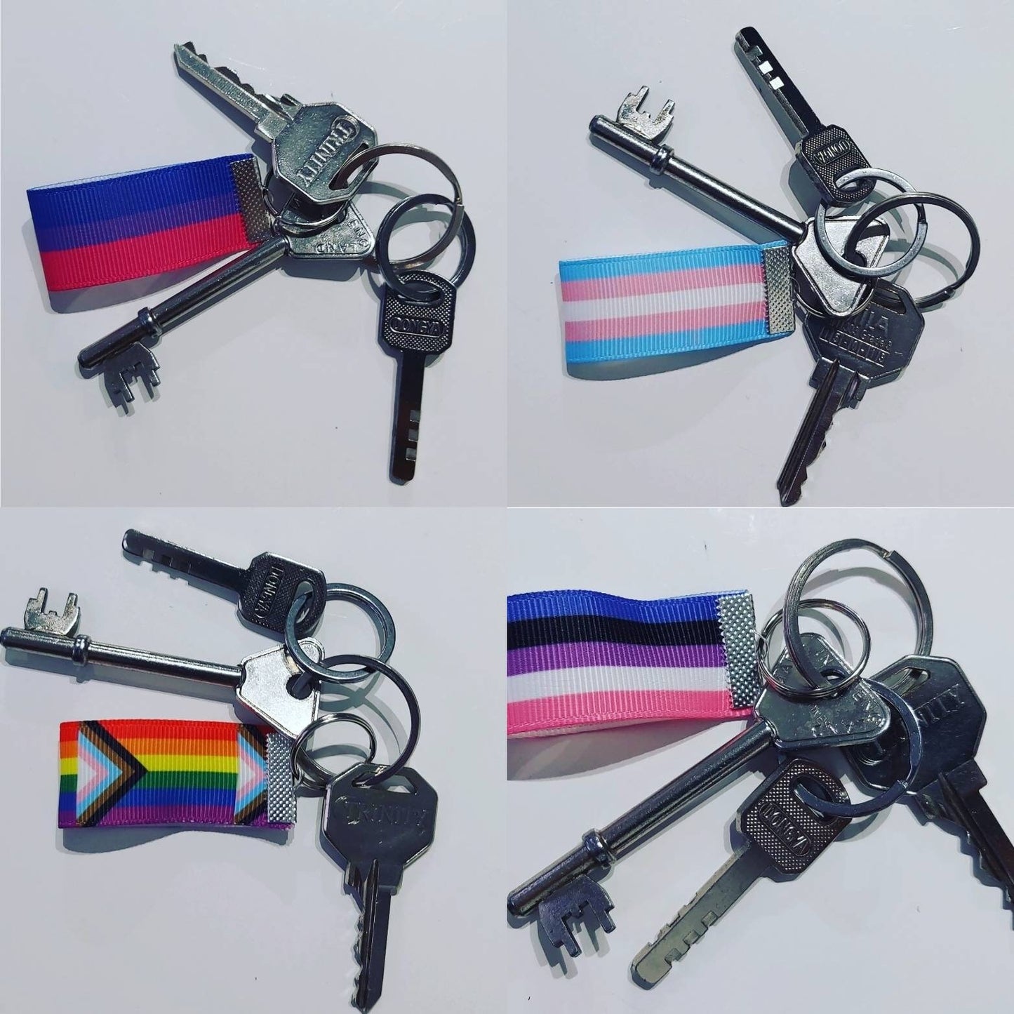 Asexual Pride Keyring LGBTQIA+