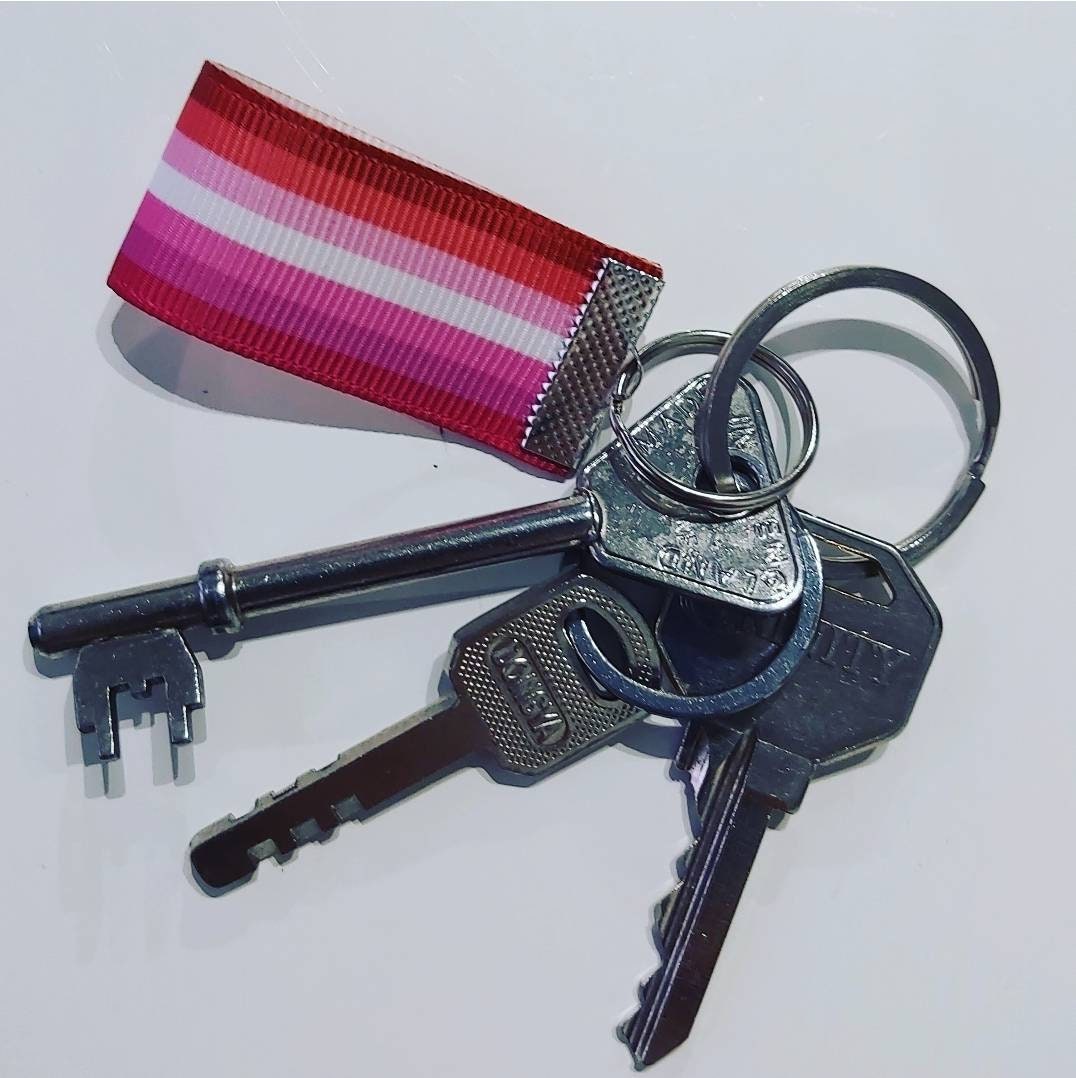 Lesbian Pride Keyring LGBTQIA+