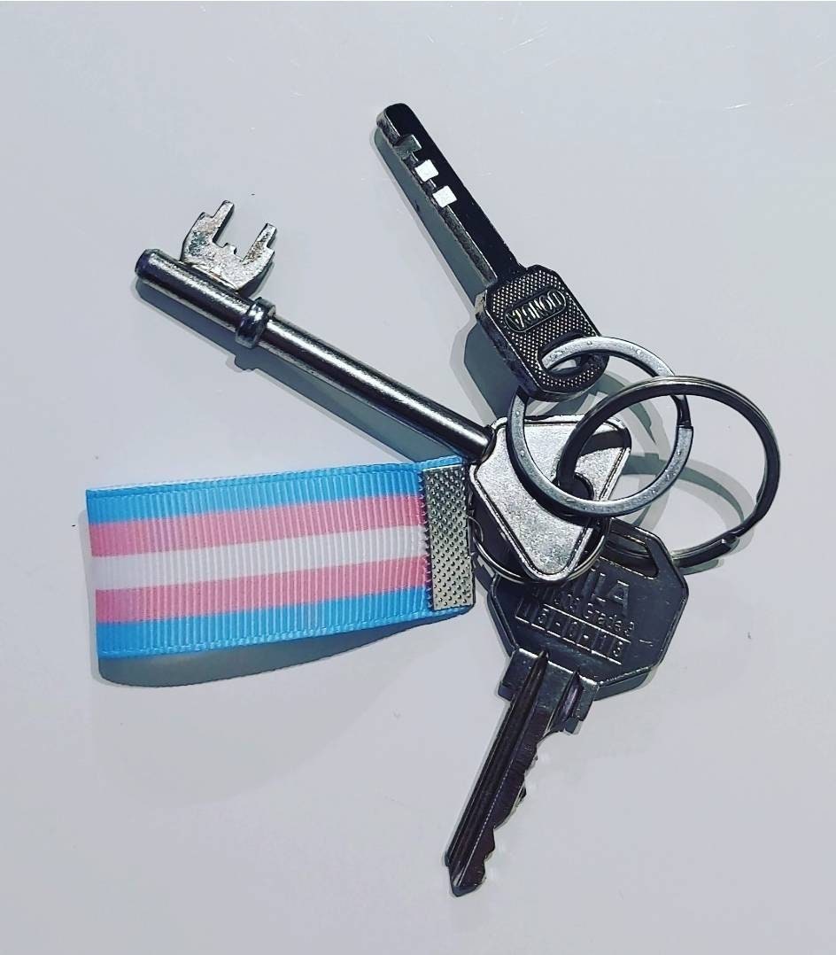 Transgender Pride Keyring LGBTQIA+