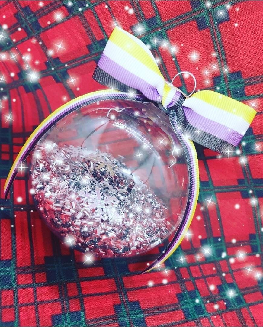 Non Binary Baubles Christmas Decoration
