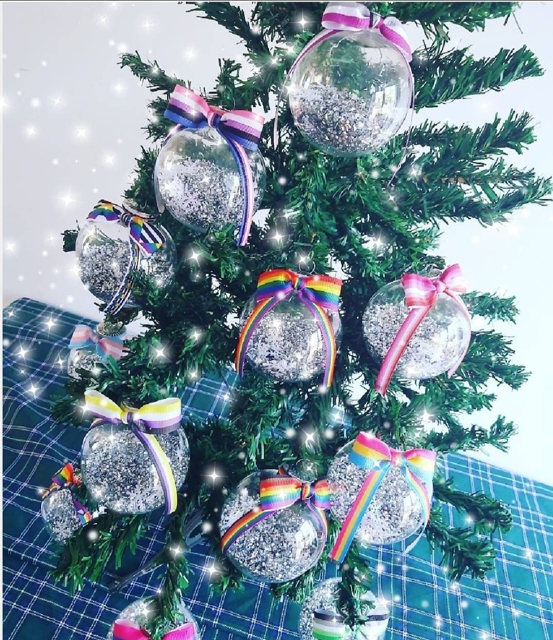 Non Binary Baubles Christmas Decoration