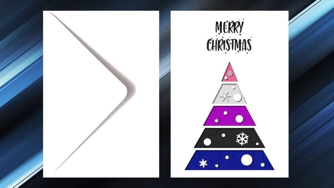 Genderfluid Christmas Card