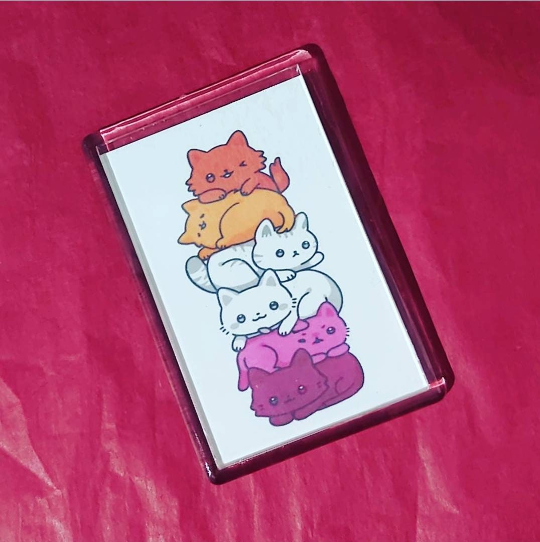 Lesbian Cats Fridge Magnet