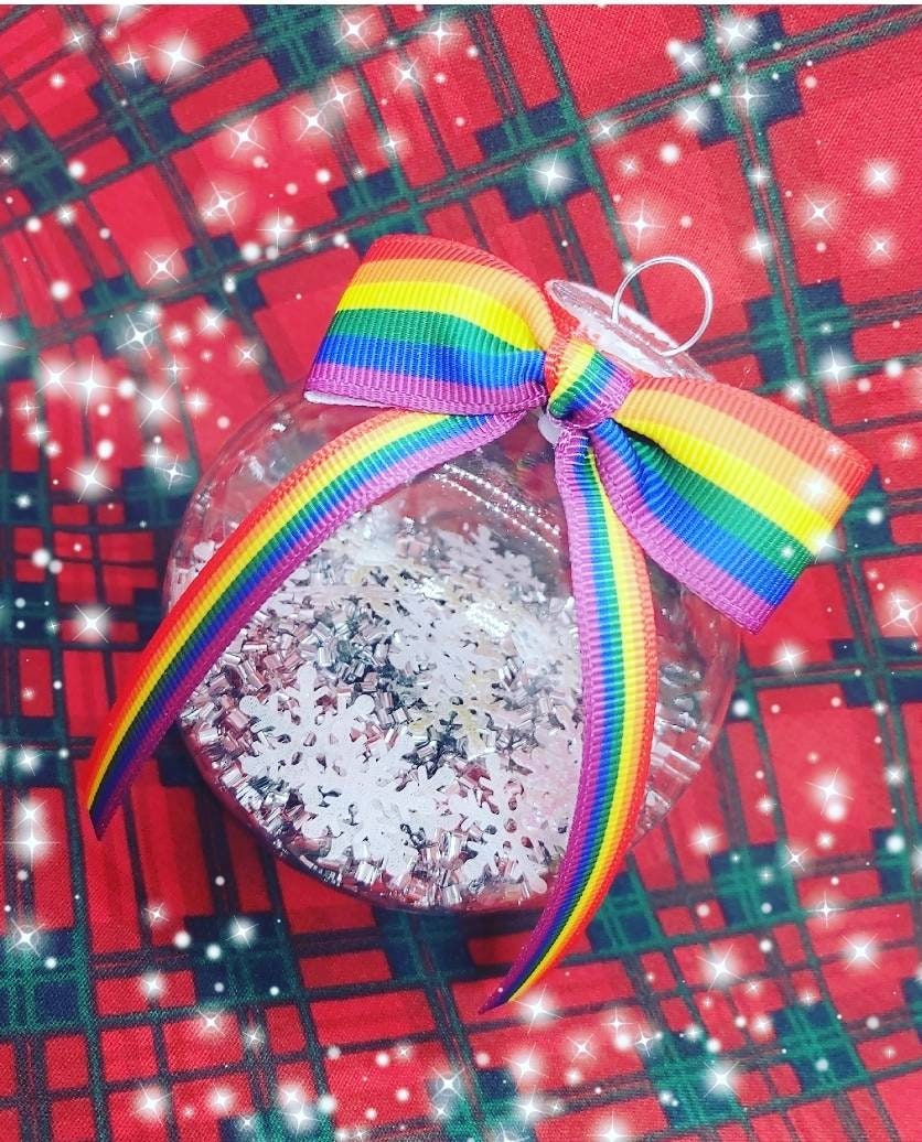 Rainbow Baubles Christmas Decoration