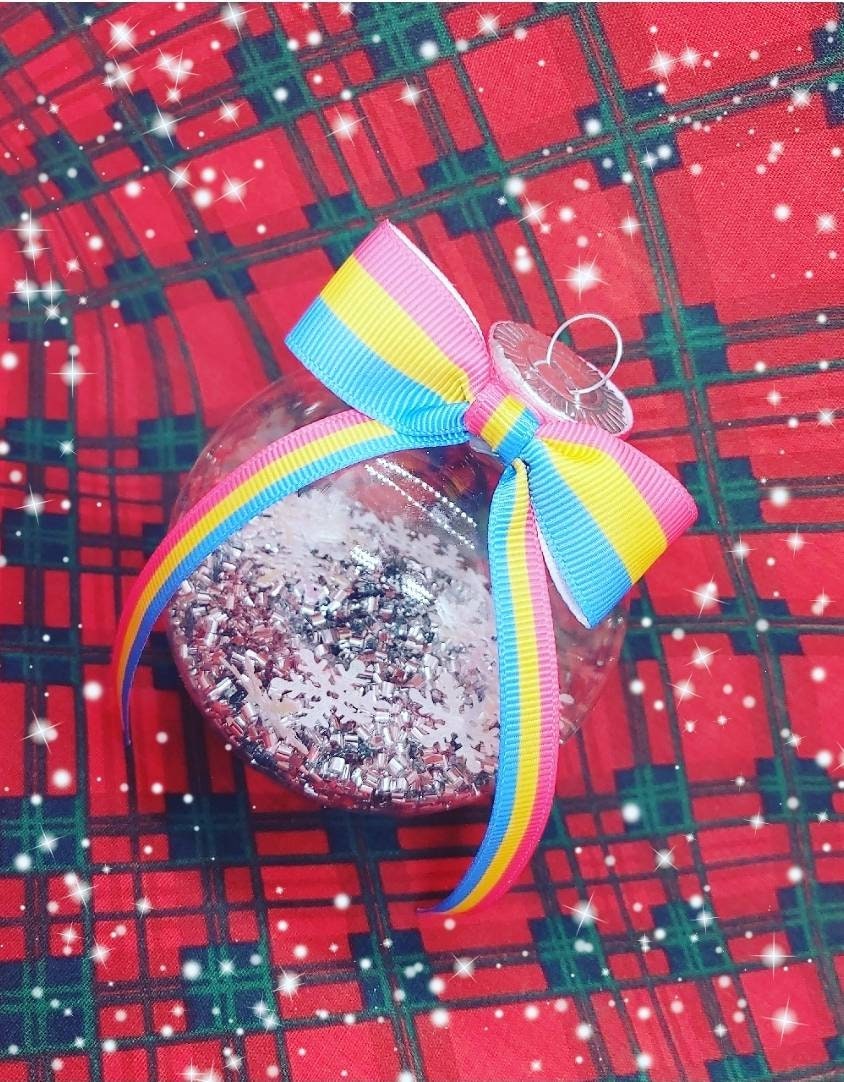 Pansexual Baubles Christmas Decoration
