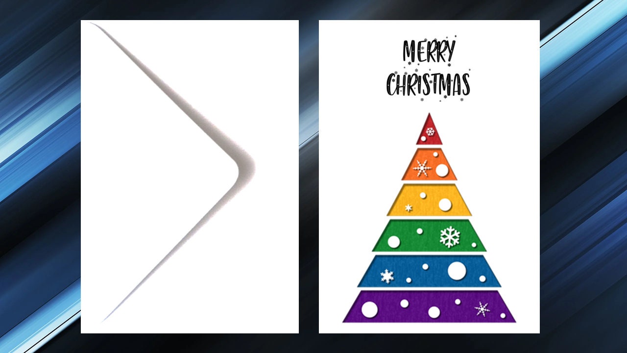 Rainbow Pride Christmas Card