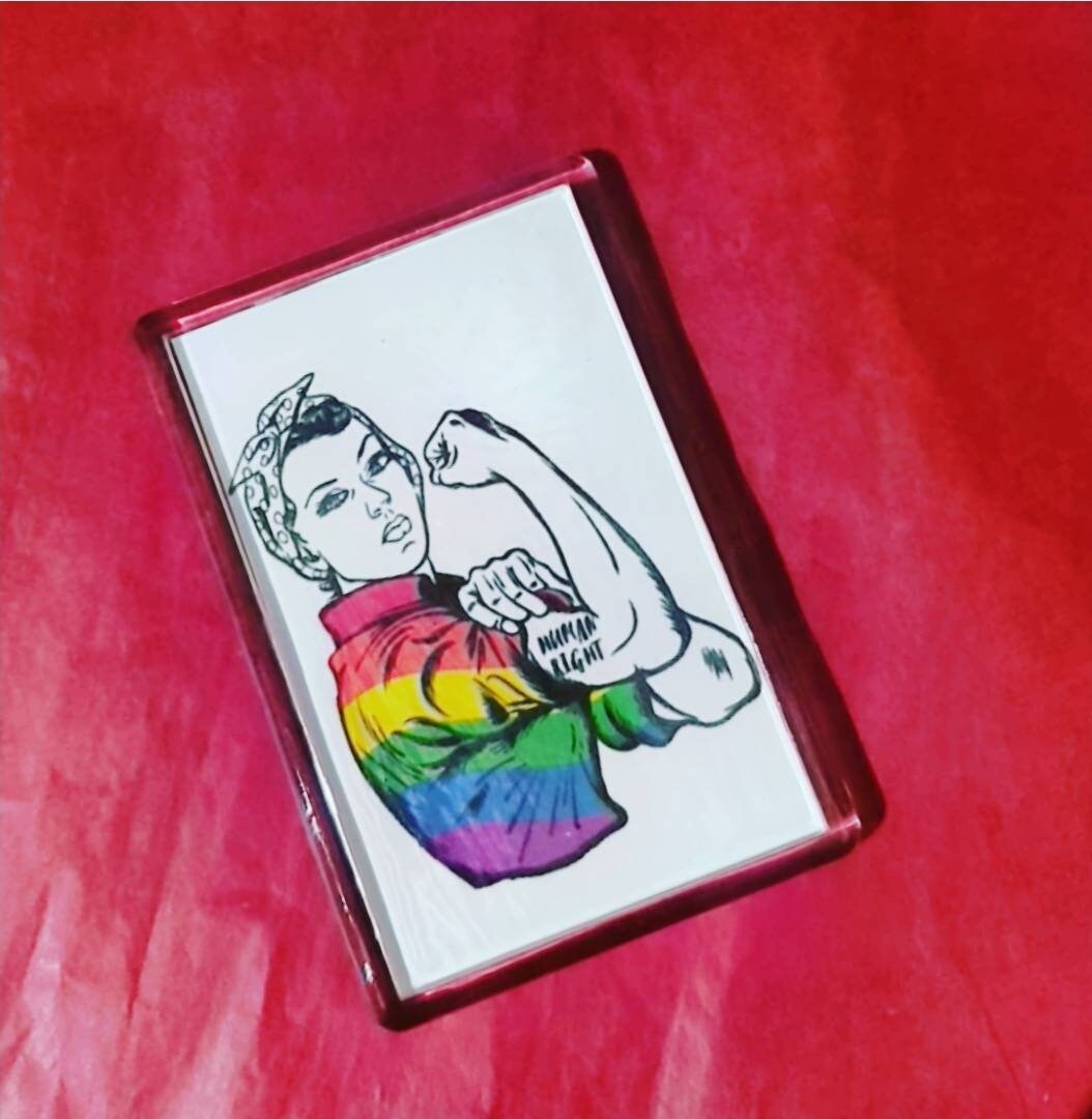 Lesbian Human Rights Fridge Magnet