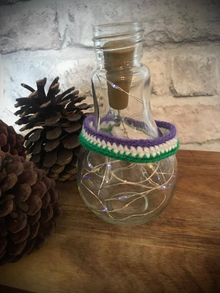 Genderfluid LGBTQIA+ bracelet crochet .