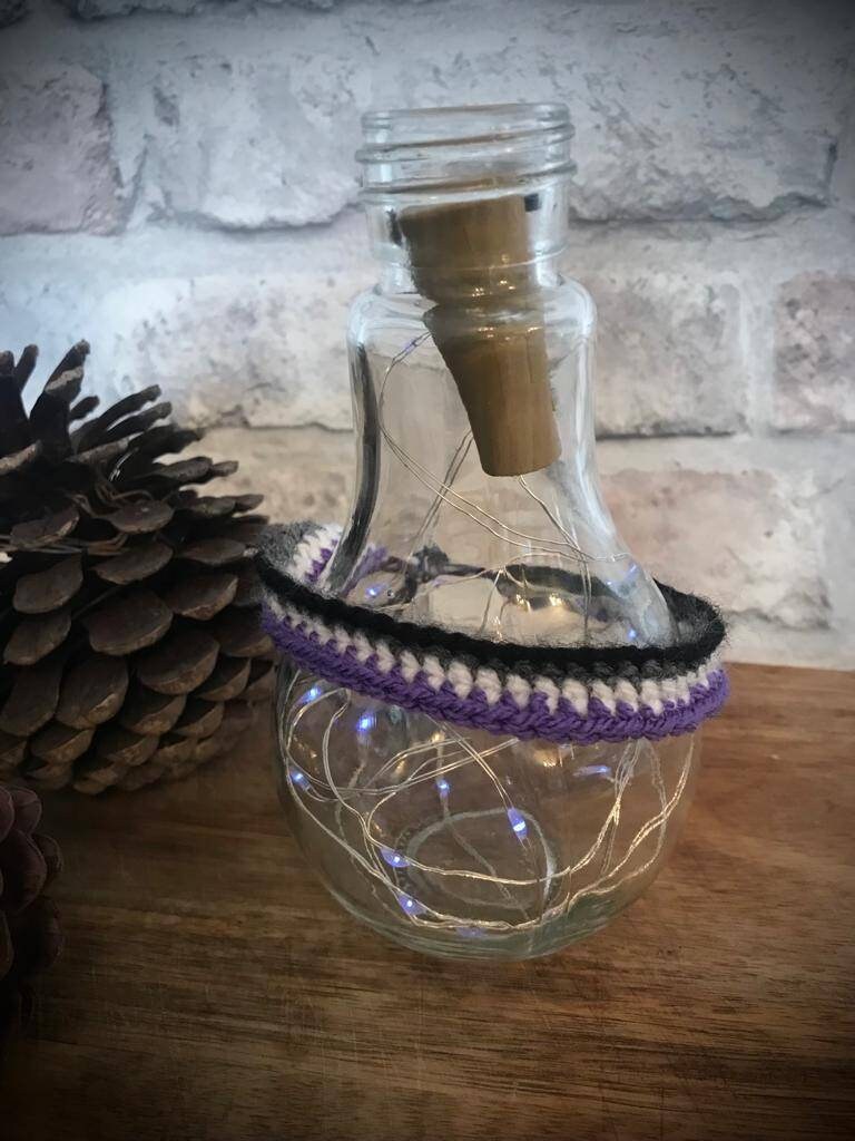 Genderfluid LGBTQIA+ bracelet crochet .