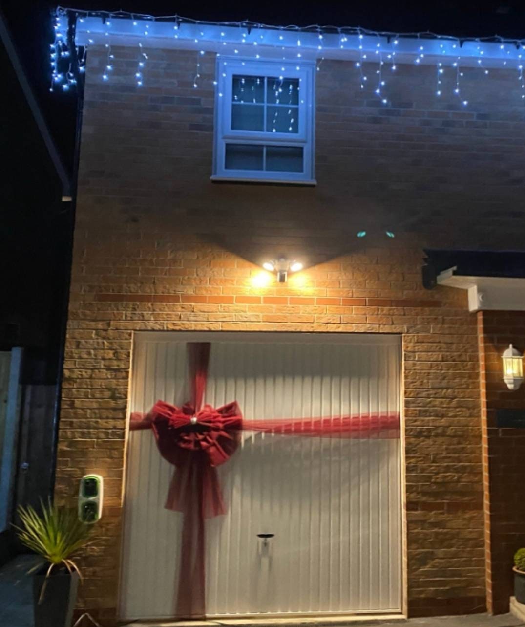 Christmas garage Bow