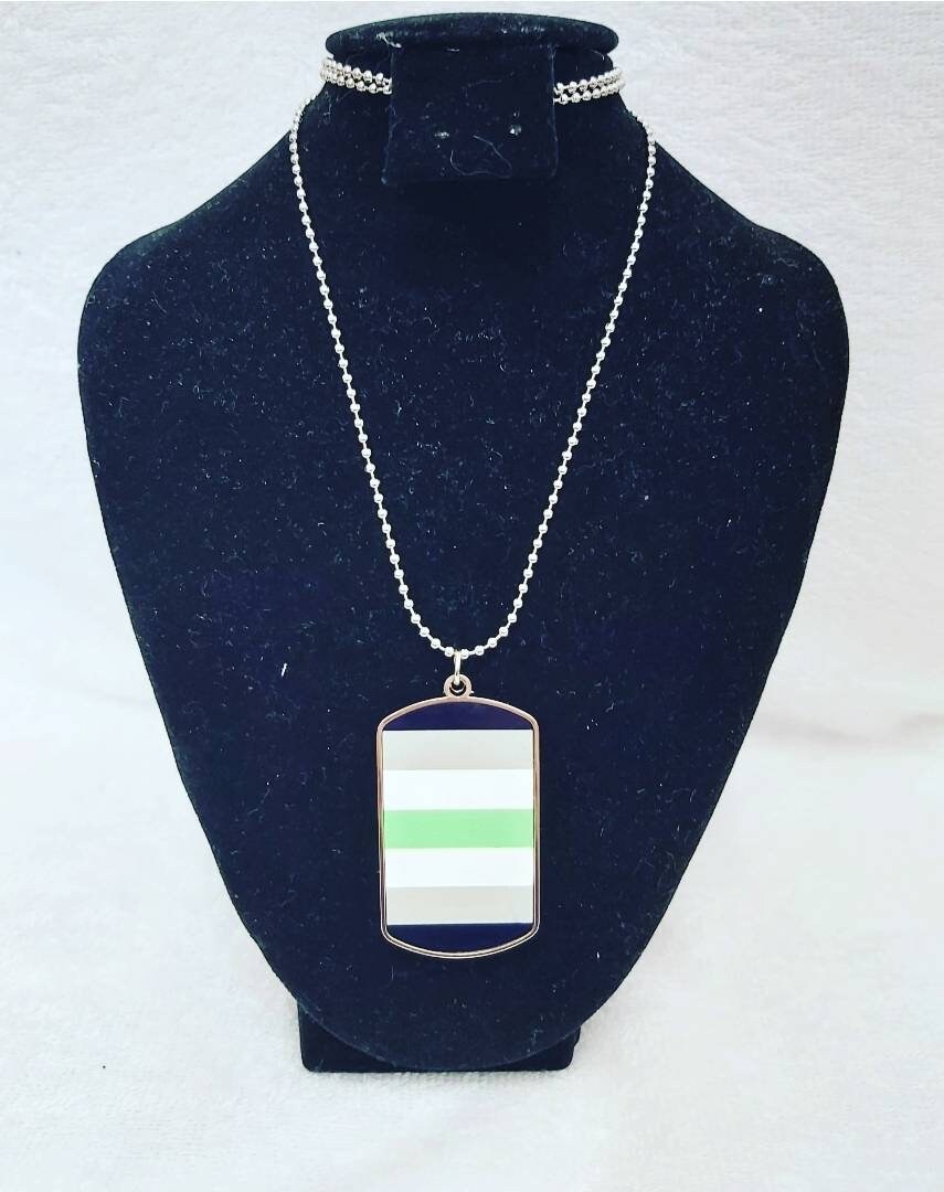 Agender Dog Tag Necklace
