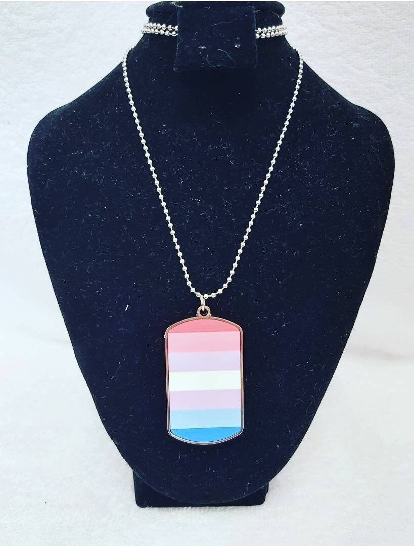 Bigender Dog Tag Necklace