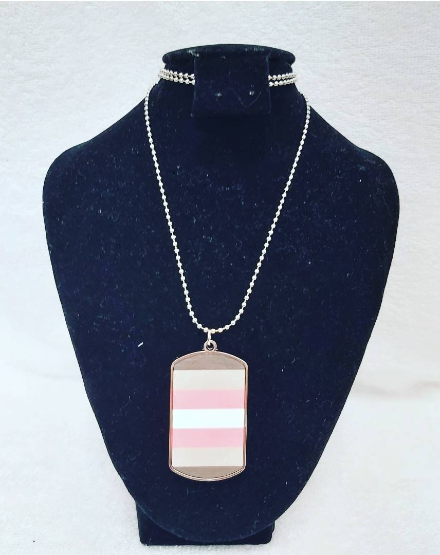 Demigirl Dog Tag Necklace
