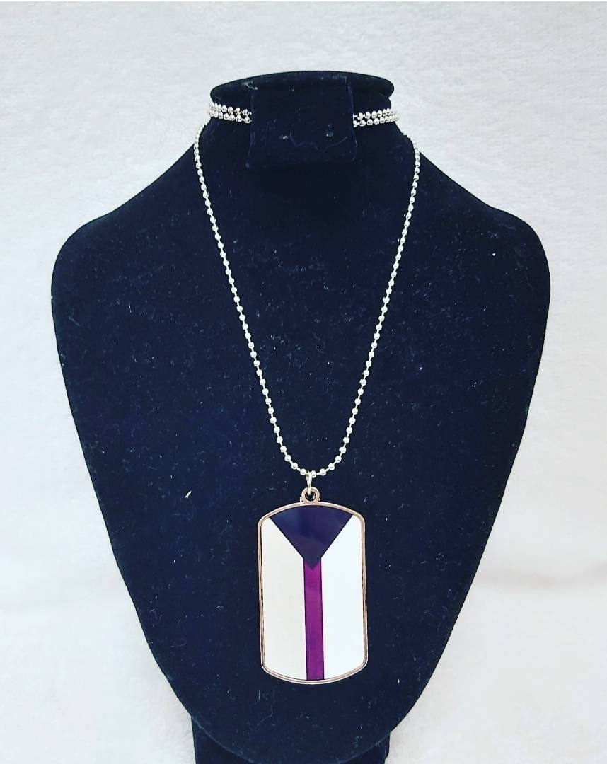 Demisexual Dog Tag Necklace