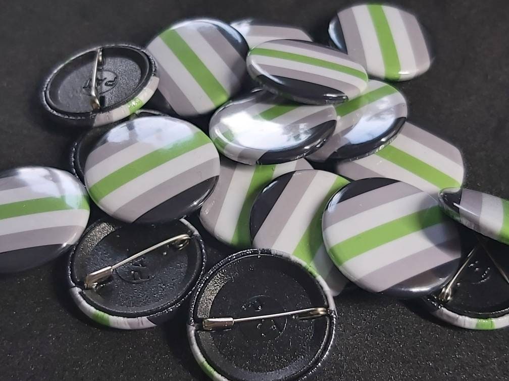 Agender lgbtqi+ pride pin