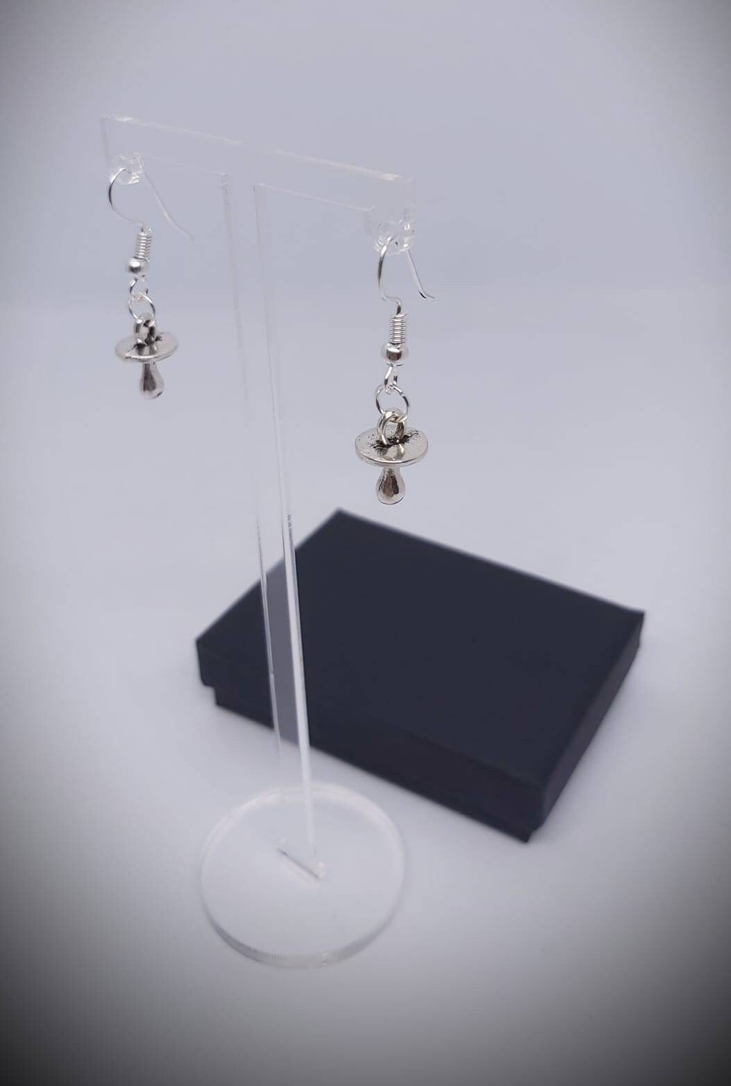 Cute ABDL baby dummie , pacifier earrings Tibetan silver
