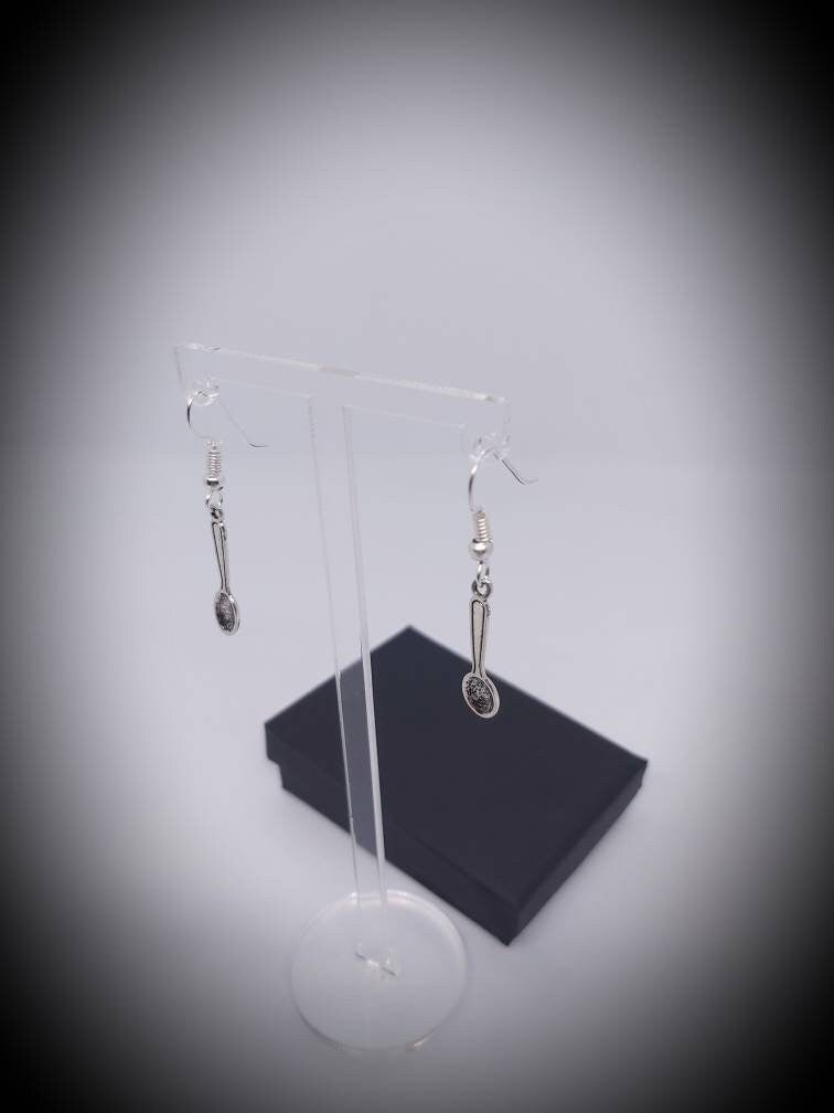 Cute Spoons earrings Tibetan silver
