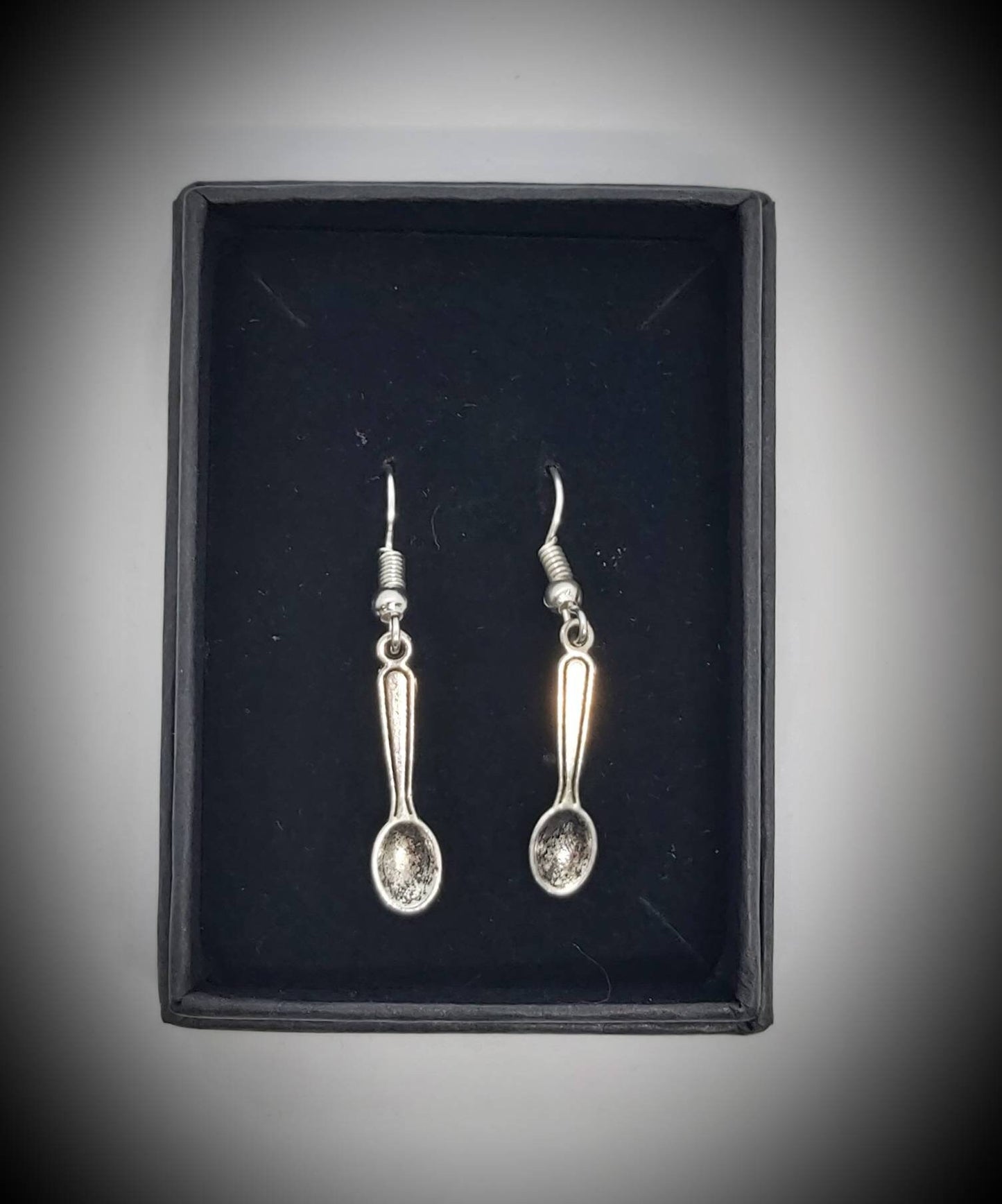 Cute Spoons earrings Tibetan silver