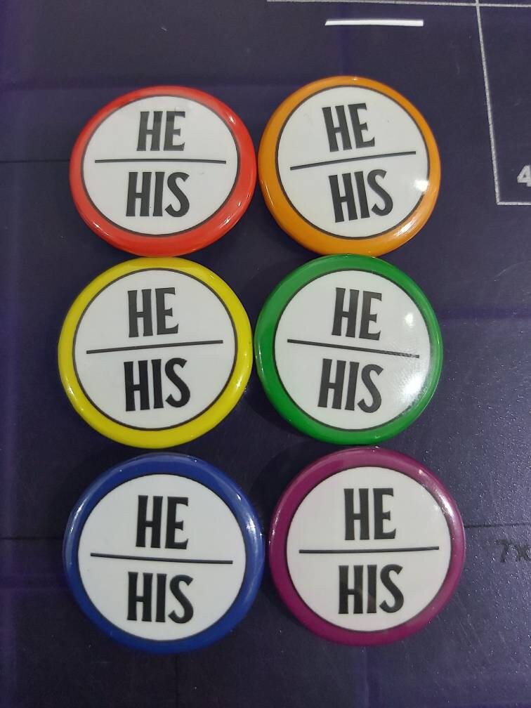 Pronoun Pin He His