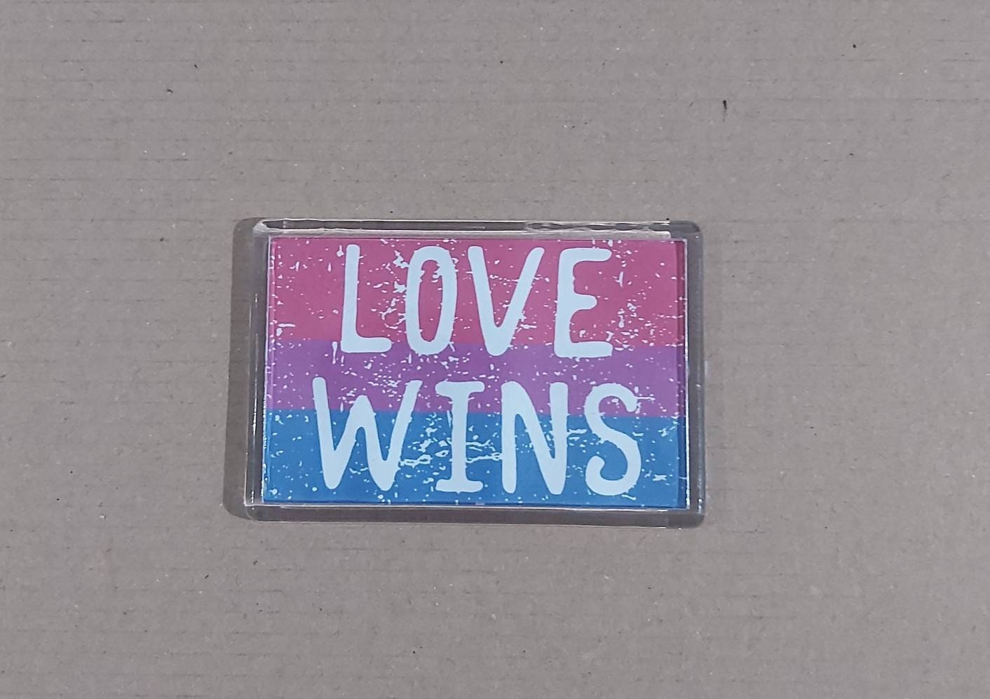 Bisexual Love Wins Fridge Magnet